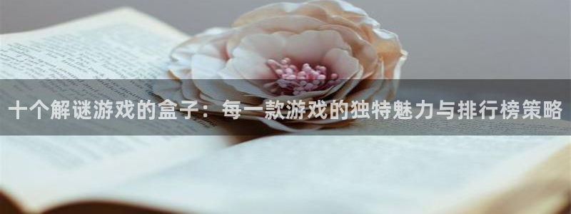 杏鑫注册平台官方网站入口：十个解谜游戏的盒子：每一款游戏的独